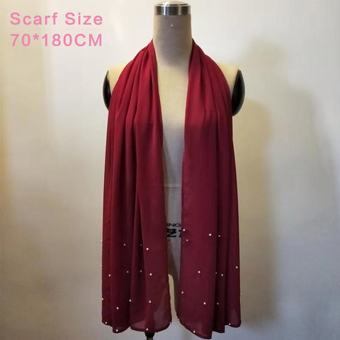 Royal Beaded Velvet-Touch Headscarf | Elegant Autumn Fashion Turban