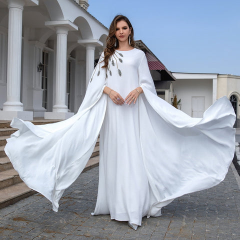Abaya Embroidered Women's Robe Evening Gown