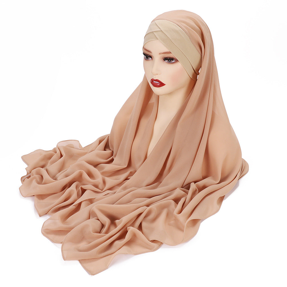 Instant Chiffon Ready-to-Wear Hijab | Effortless Pre-Stitched Daily Scarf