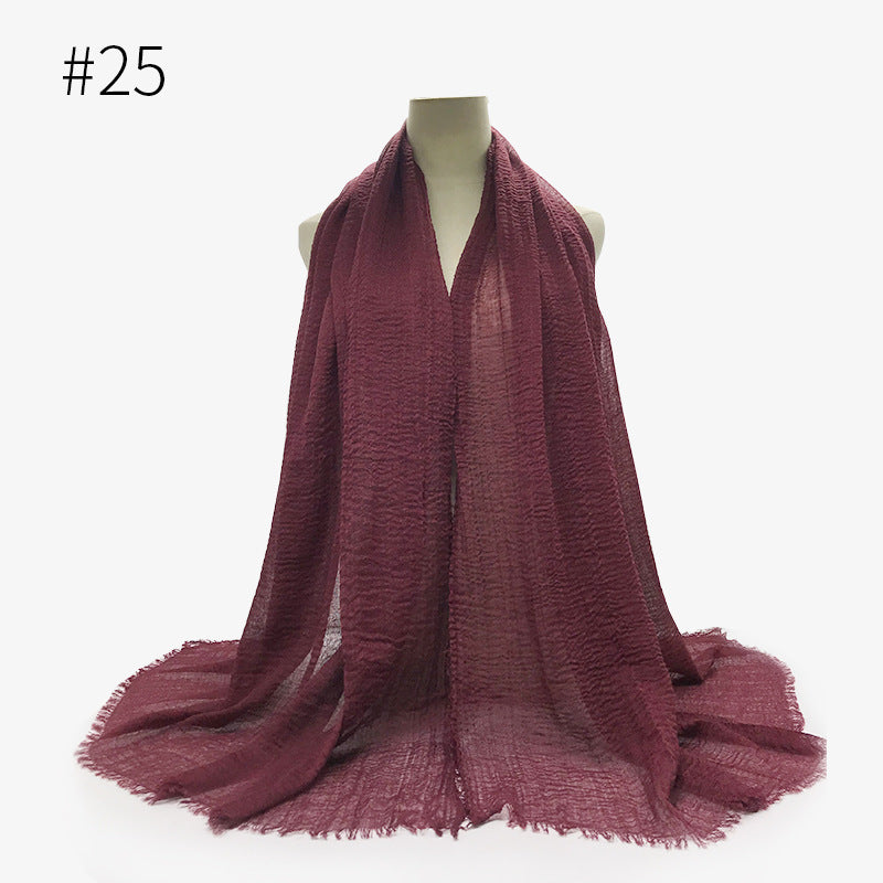 Crinkle Cotton Scarf