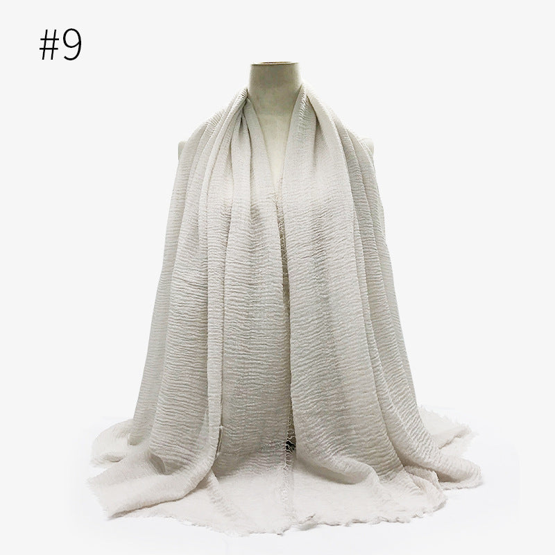 Crinkle Cotton Scarf