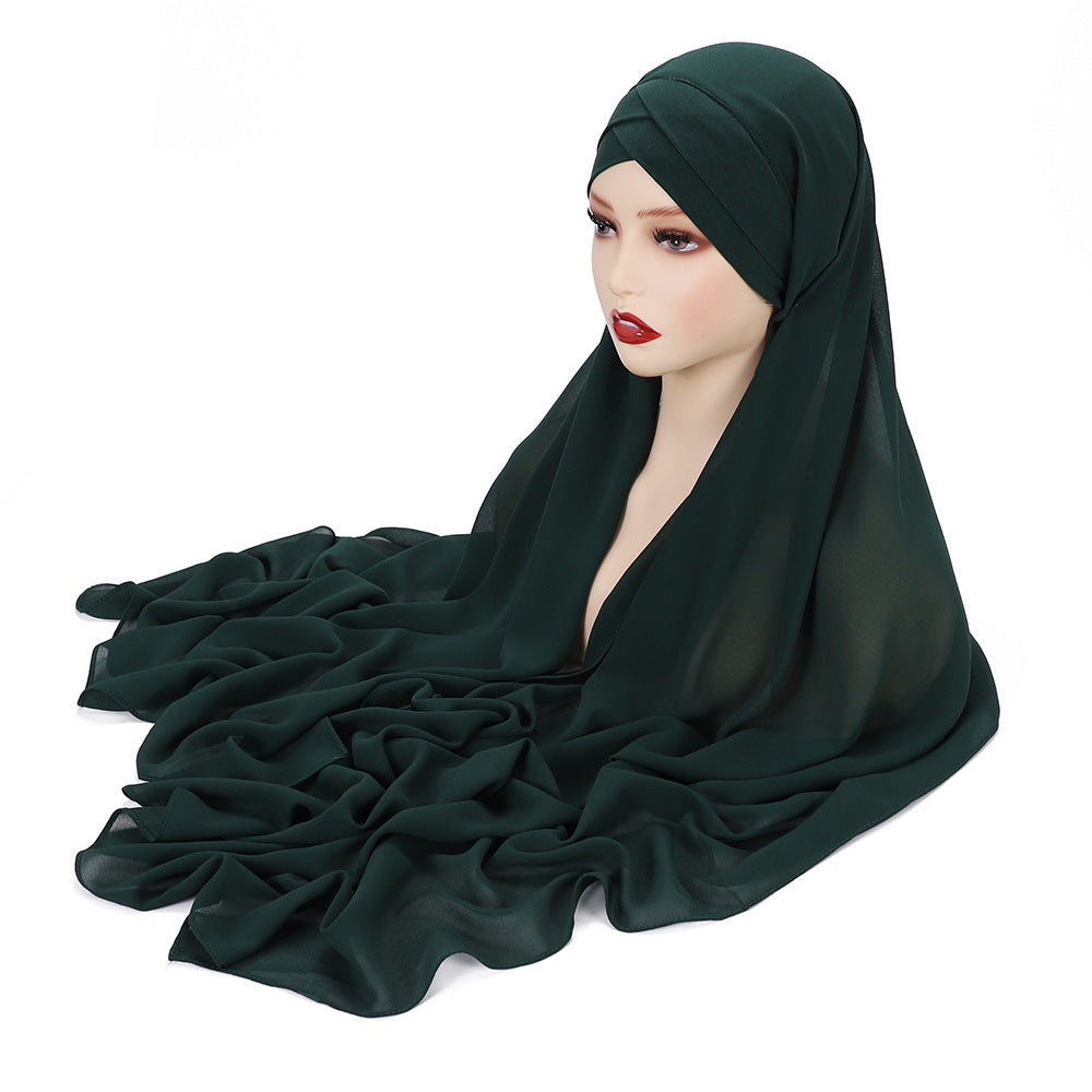 Instant Chiffon Ready-to-Wear Hijab | Effortless Pre-Stitched Daily Scarf