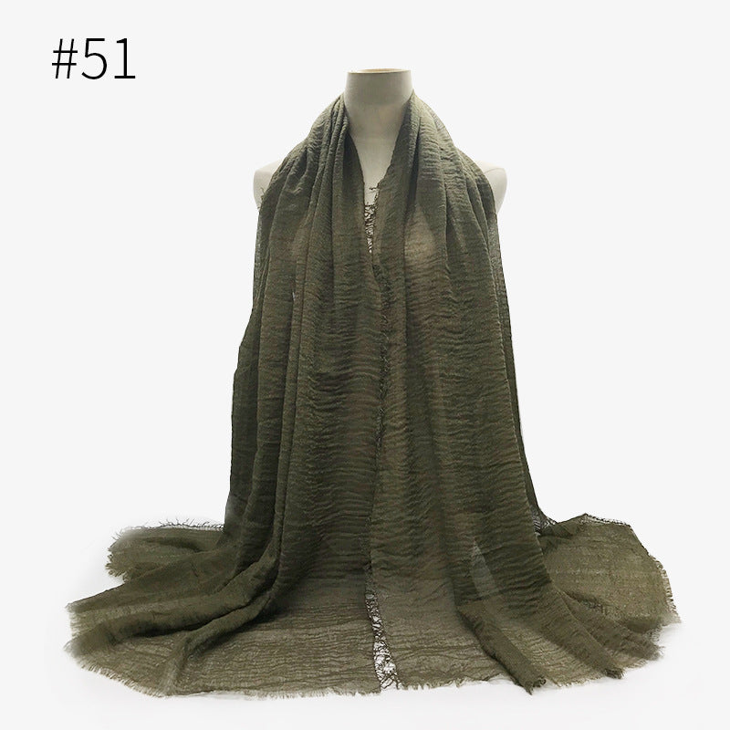 Crinkle Cotton Scarf