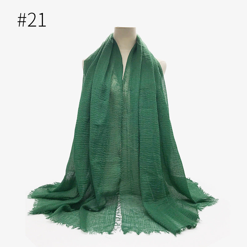 Crinkle Cotton Scarf