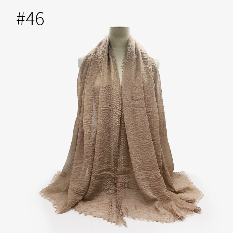 Crinkle Cotton Scarf