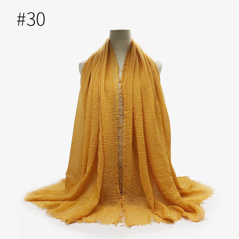 Crinkle Cotton Scarf