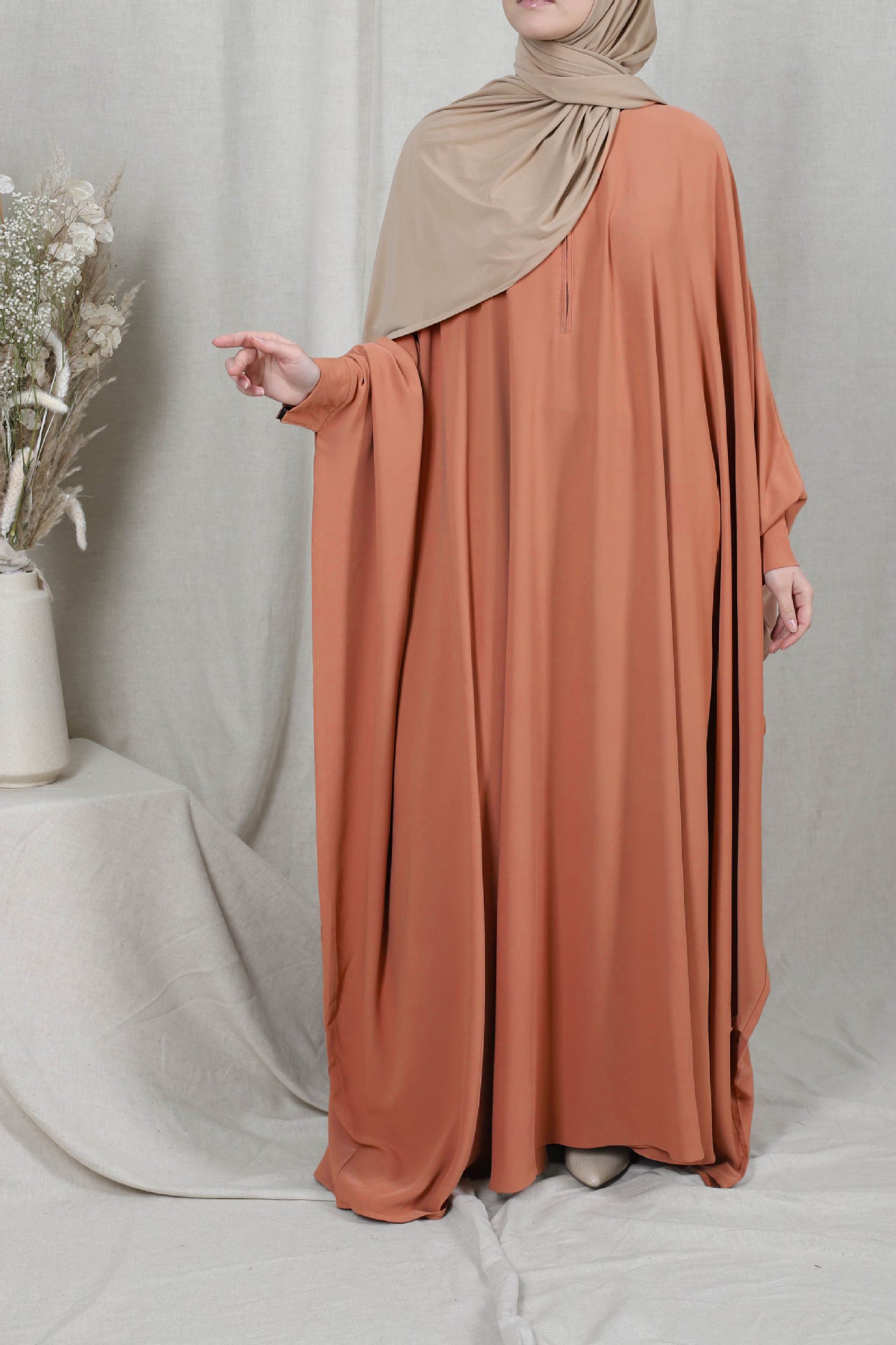 2-Piece Hooded Hijab & Abaya Set | Full Coverage Ramadan & Eid Prayer Gown