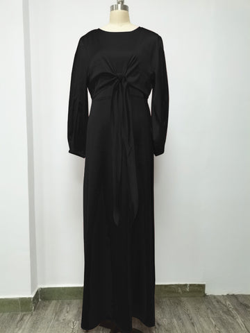 Satin Abaya Dress