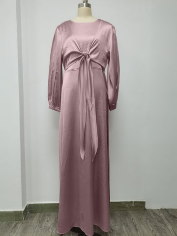 Satin Abaya Dress