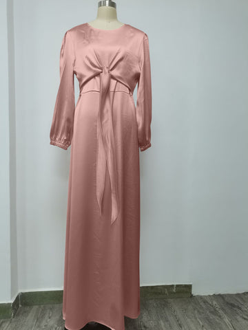 Satin Abaya Dress