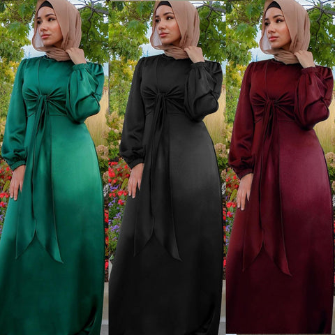 Satin Abaya Dress