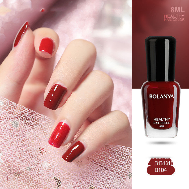 Water-Based Nail Polish Free Of Baking Can Be Torn Off, Quick Drying And Lasting