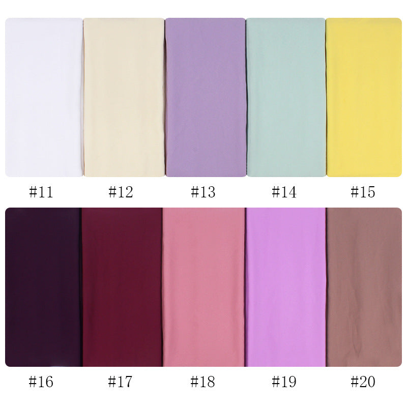Luxury Pearl Chiffon Hijab | Premium Breathable Long Wrap Scarf