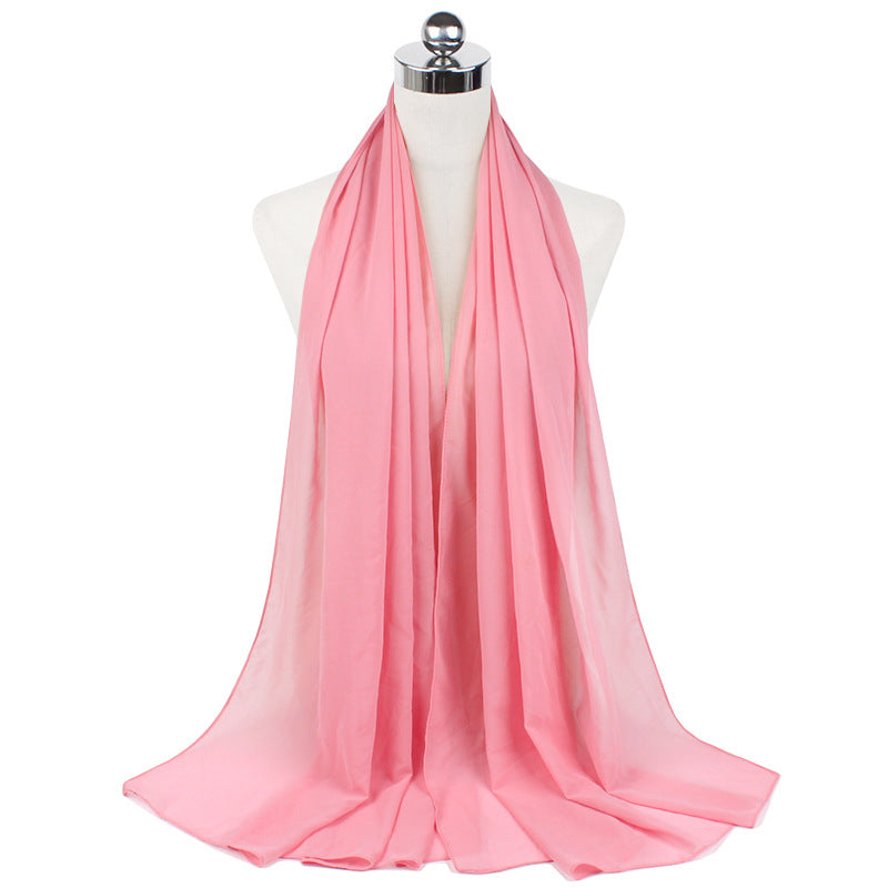 Luxury Pearl Chiffon Hijab | Premium Breathable Long Wrap Scarf