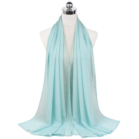 Luxury Pearl Chiffon Hijab | Premium Breathable Long Wrap Scarf