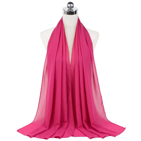 Luxury Pearl Chiffon Hijab | Premium Breathable Long Wrap Scarf