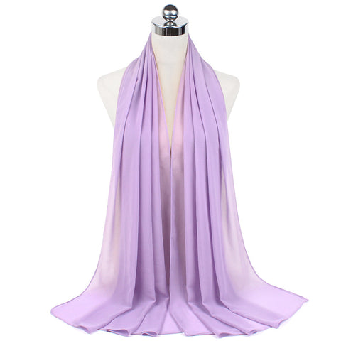 Luxury Pearl Chiffon Hijab | Premium Breathable Long Wrap Scarf