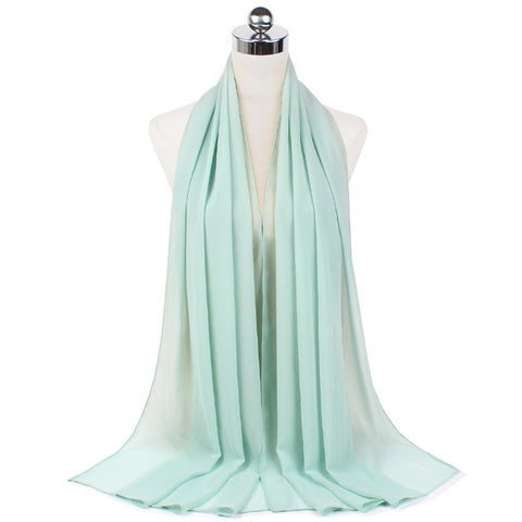 Luxury Pearl Chiffon Hijab | Premium Breathable Long Wrap Scarf