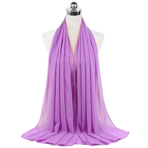 Luxury Pearl Chiffon Hijab | Premium Breathable Long Wrap Scarf