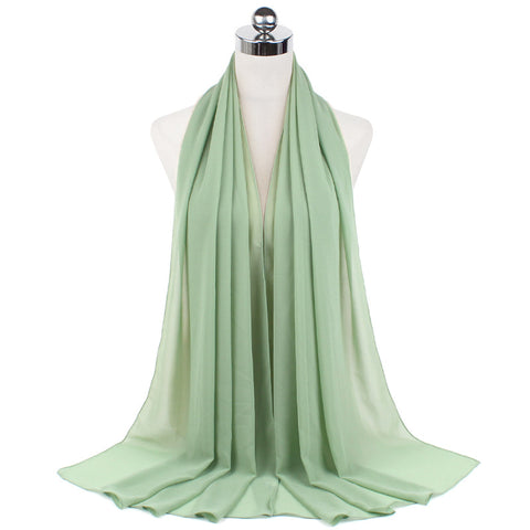 Luxury Pearl Chiffon Hijab | Premium Breathable Long Wrap Scarf