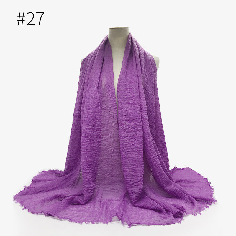 Crinkle Cotton Scarf