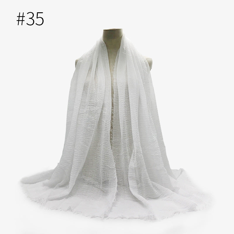 Crinkle Cotton Scarf