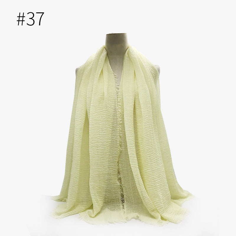 Crinkle Cotton Scarf