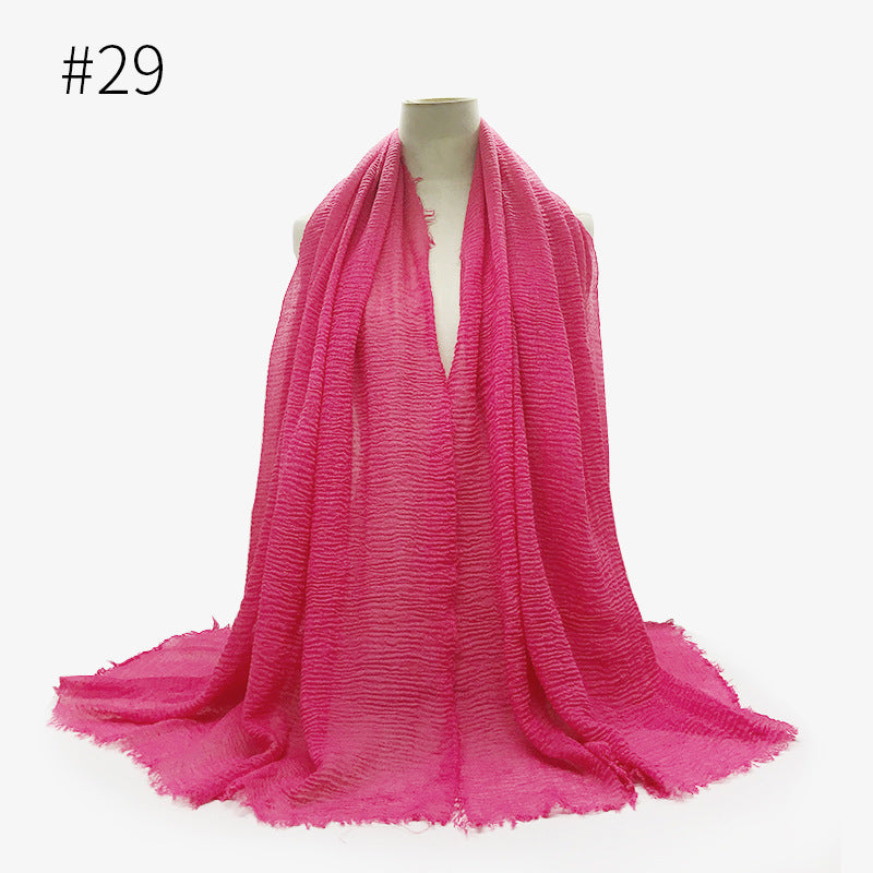 Crinkle Cotton Scarf