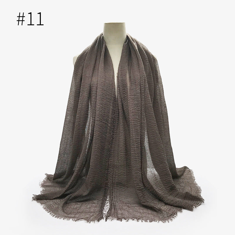 Crinkle Cotton Scarf