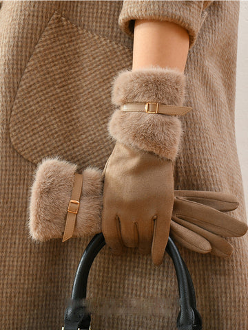 Gloves With A Fleece Lining For Extra Warmth And Insulation