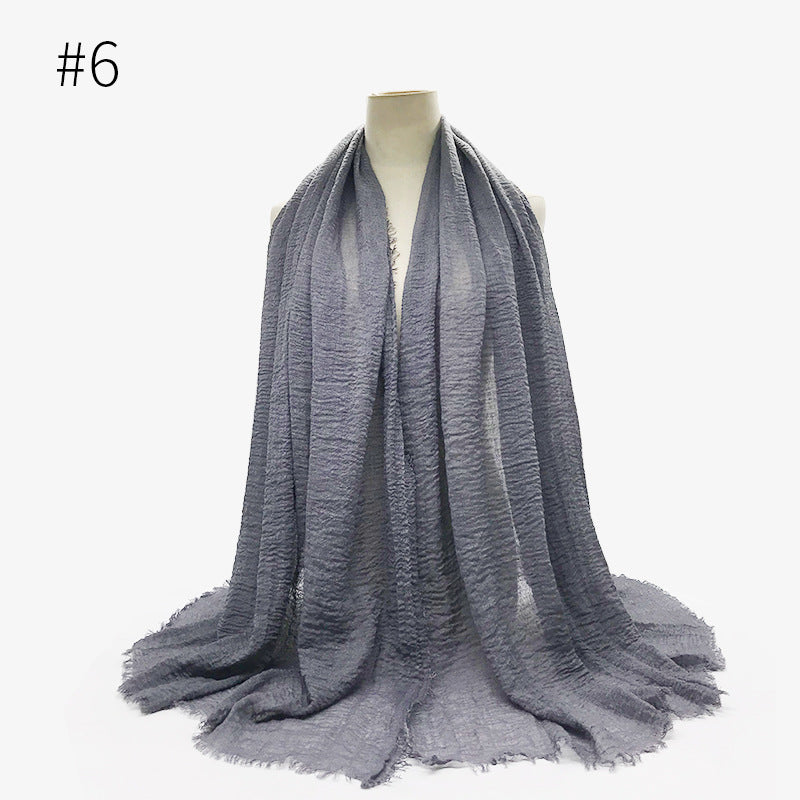 Crinkle Cotton Scarf