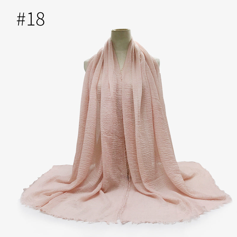 Crinkle Cotton Scarf