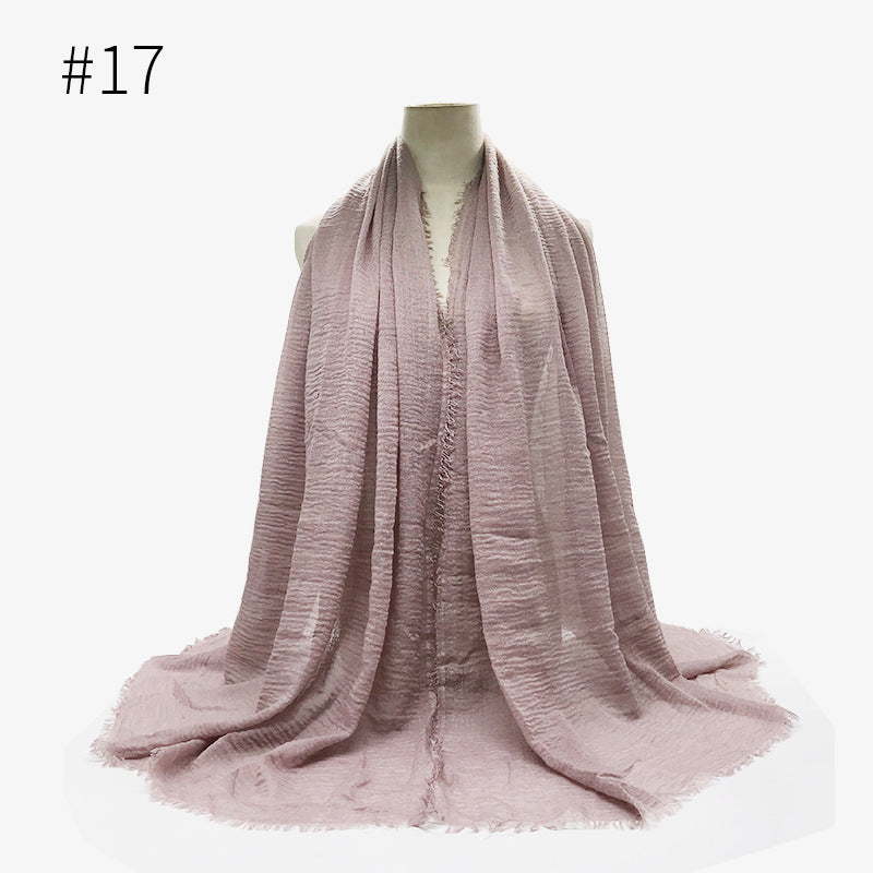 Crinkle Cotton Scarf