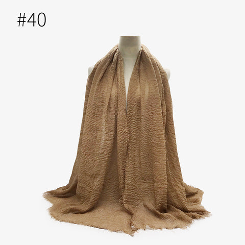 Crinkle Cotton Scarf