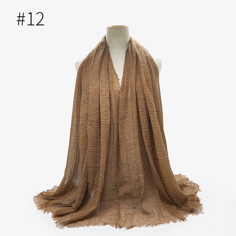 Crinkle Cotton Scarf