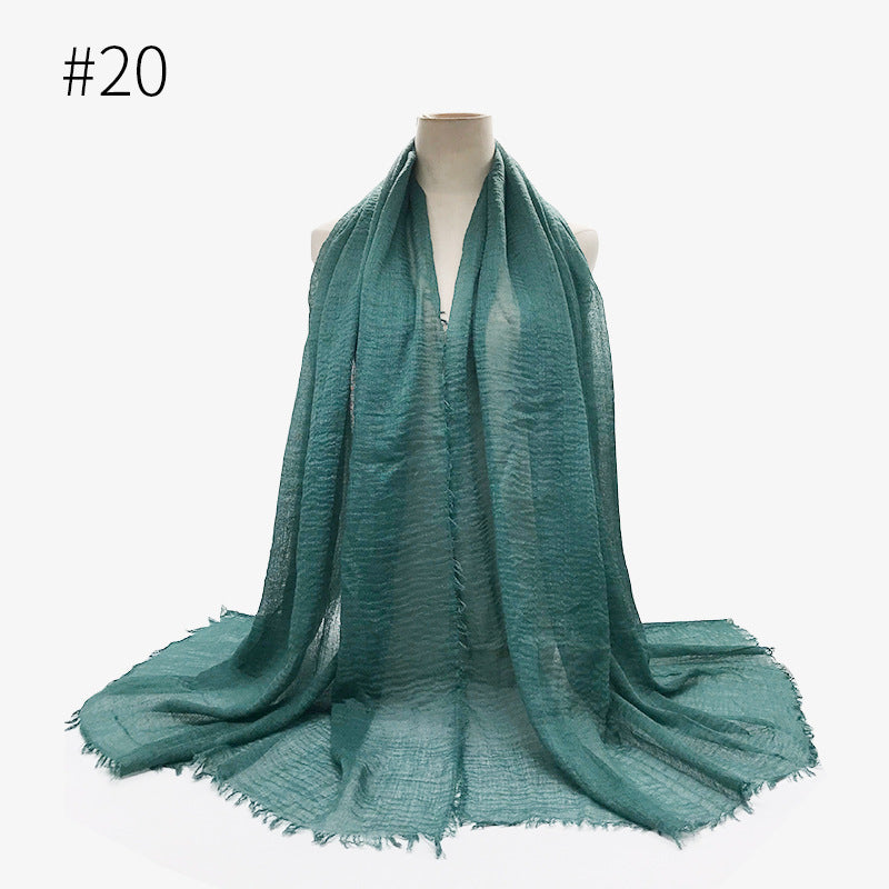 Crinkle Cotton Scarf
