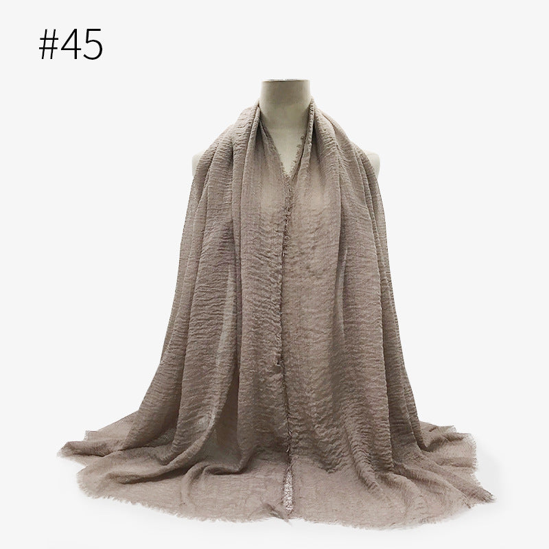 Crinkle Cotton Scarf
