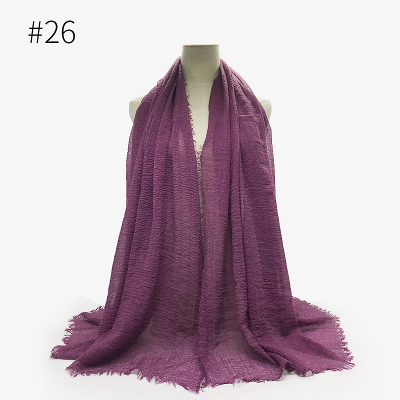 Crinkle Cotton Scarf