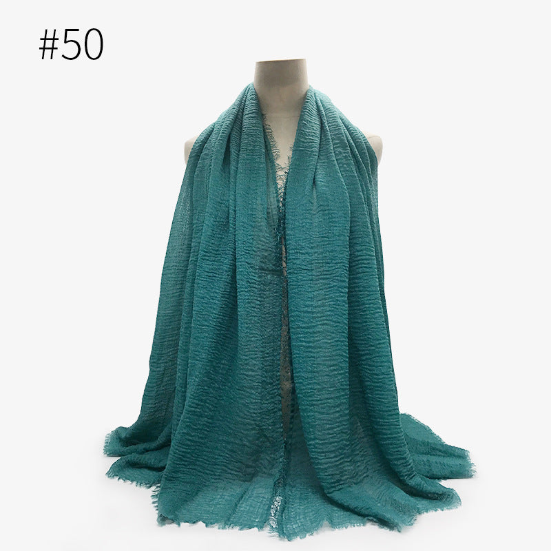 Crinkle Cotton Scarf