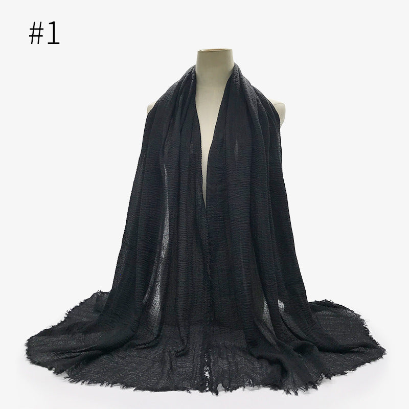 Crinkle Cotton Scarf