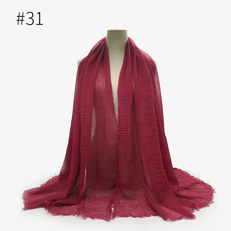 Crinkle Cotton Scarf
