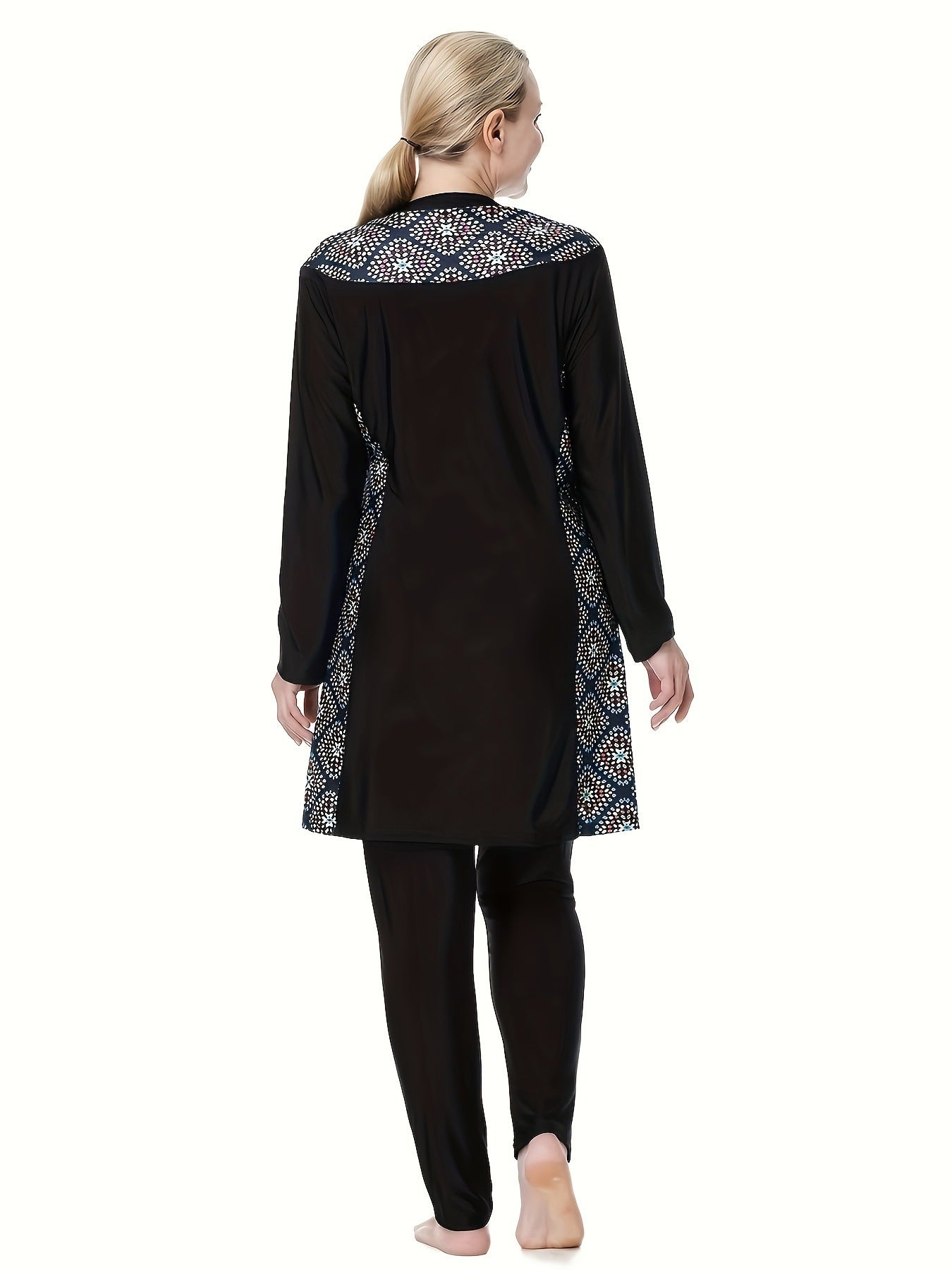 Loose Plus Size Conservative Three-Piece Swimwear