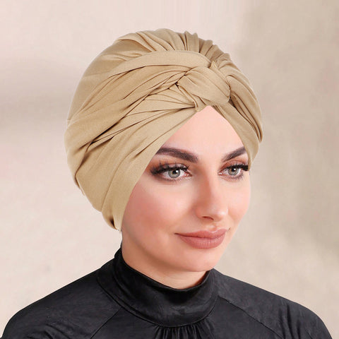 Solid-color Hijab Headscarf - Turban