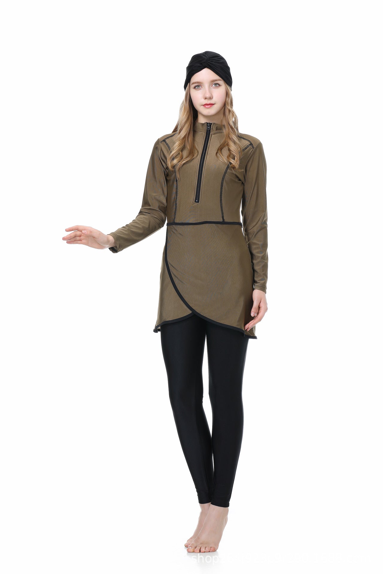 Full Coverage Three-Piece Islamic Swimsuit Set