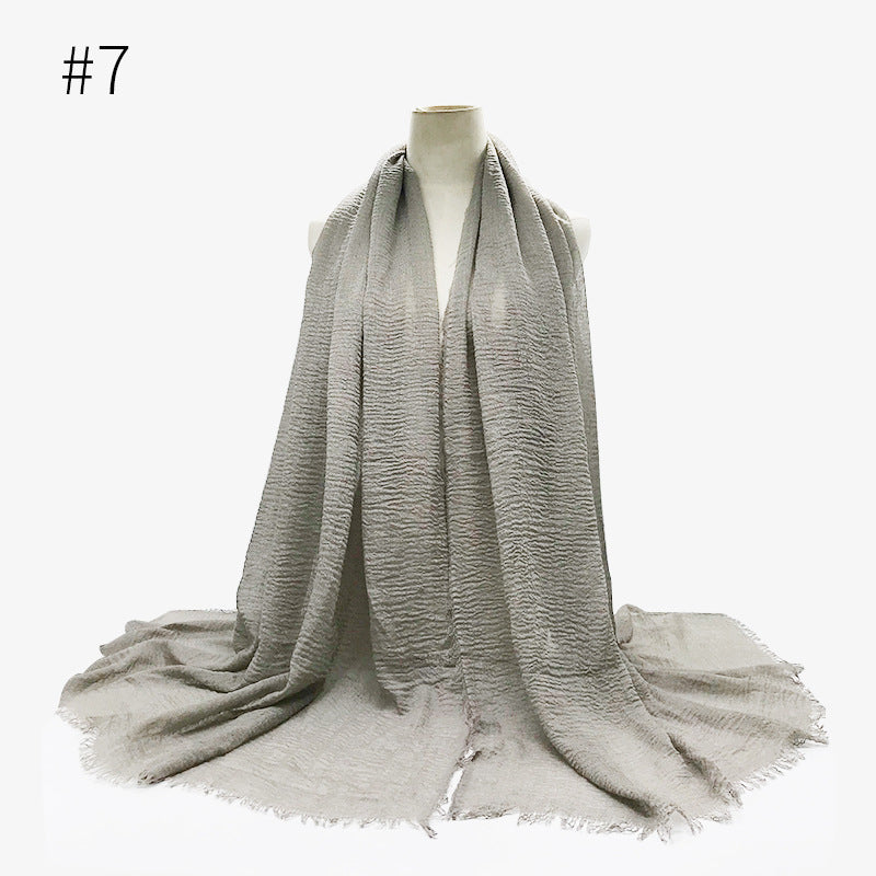 Crinkle Cotton Scarf