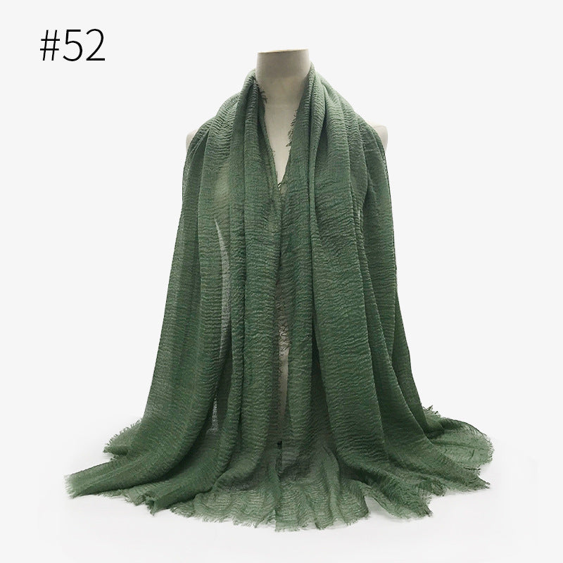 Crinkle Cotton Scarf