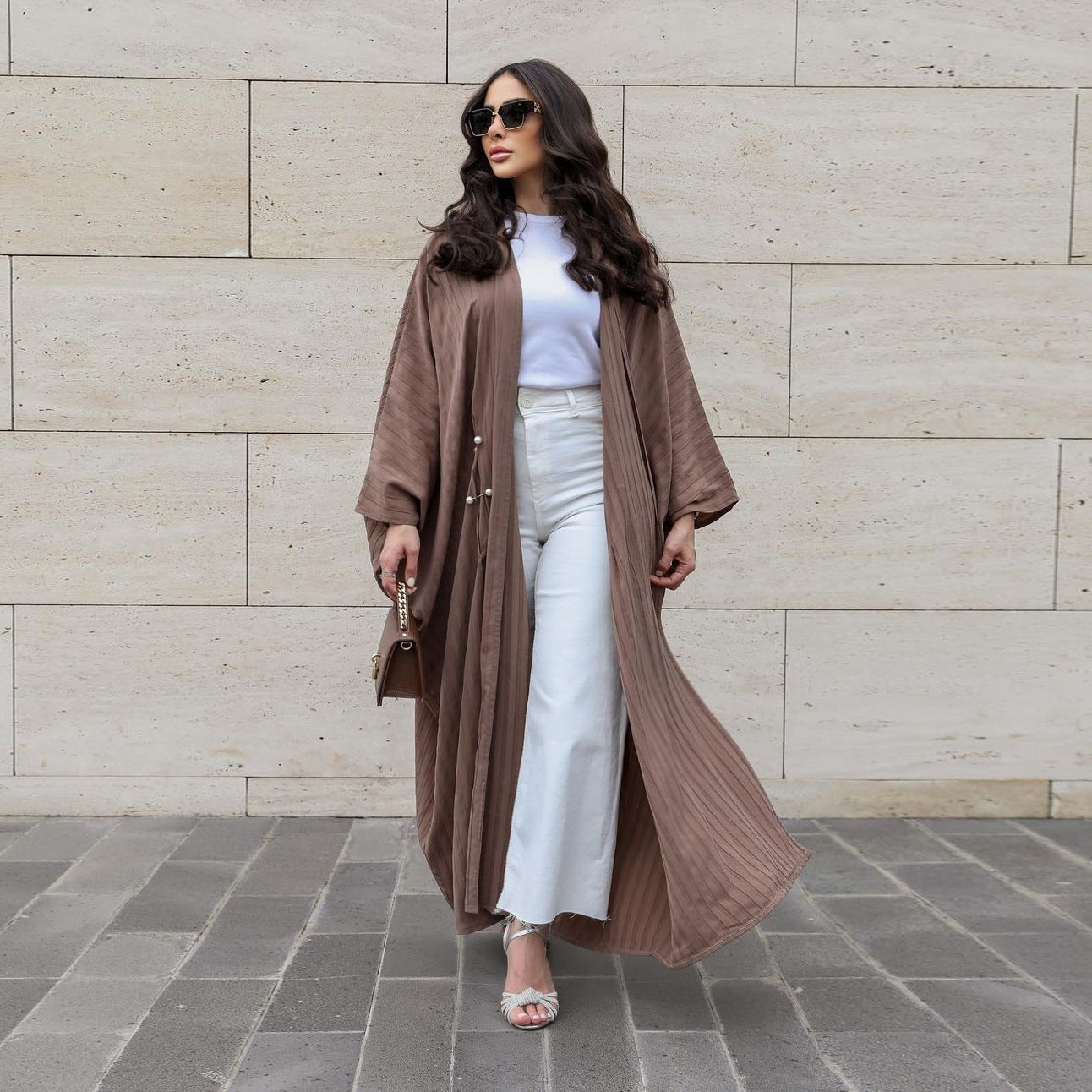 Striped Casual Abaya