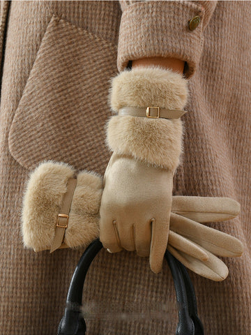 Gloves With A Fleece Lining For Extra Warmth And Insulation
