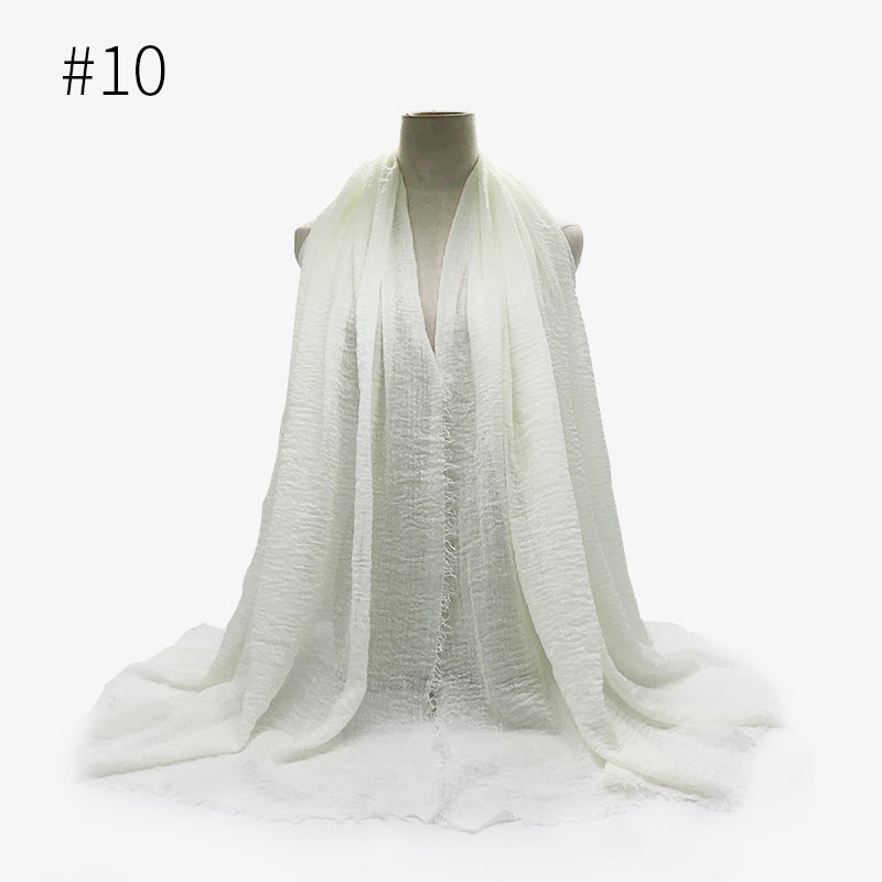 Crinkle Cotton Scarf