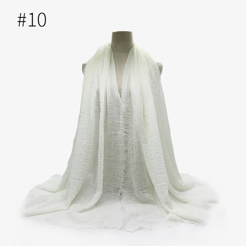 Crinkle Cotton Scarf